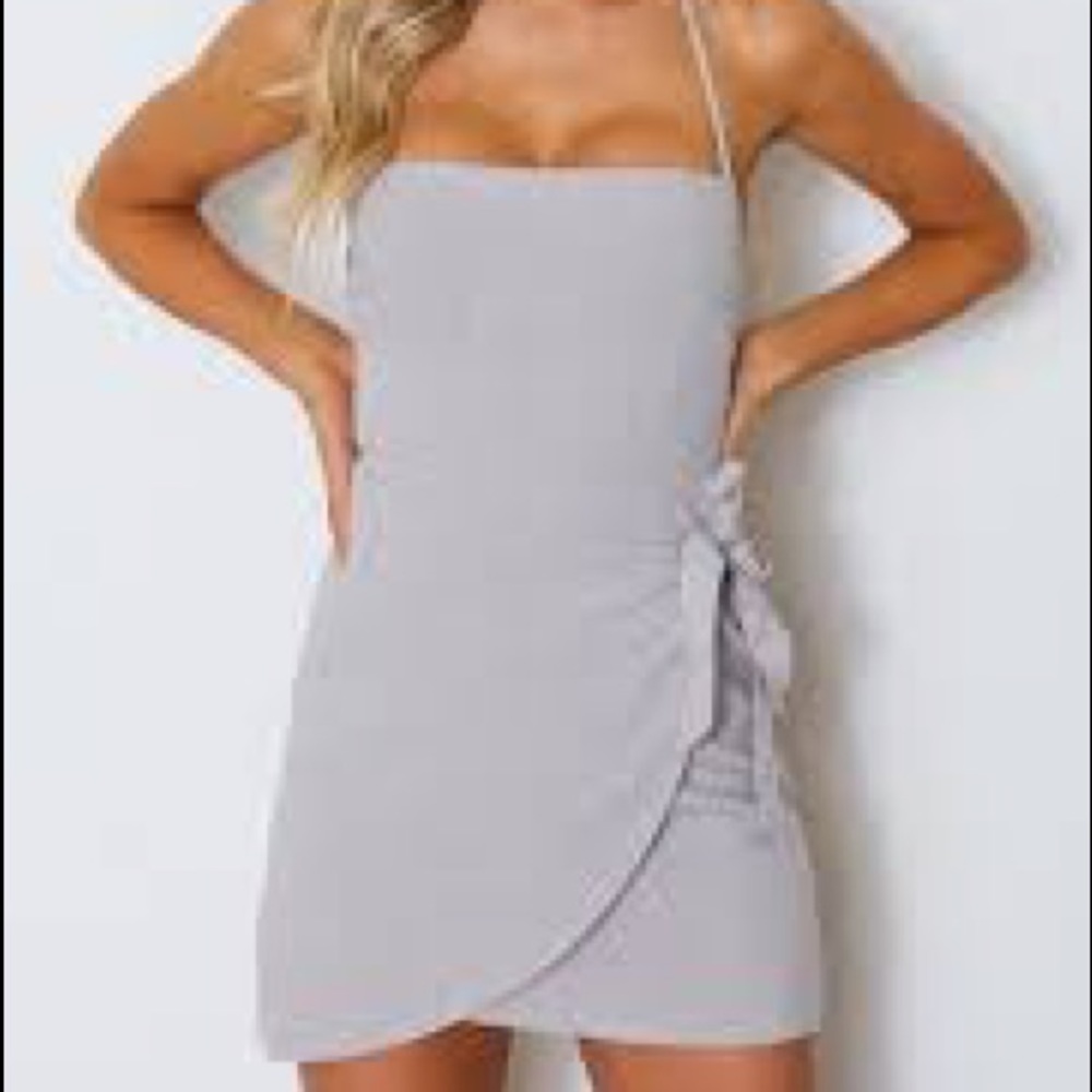 White fox to the point dress